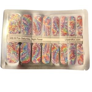 Saturday Night Fever Nail Wraps - Multicolor Glitter